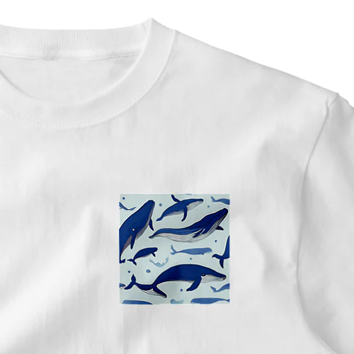 くじら達 One Point T-Shirt