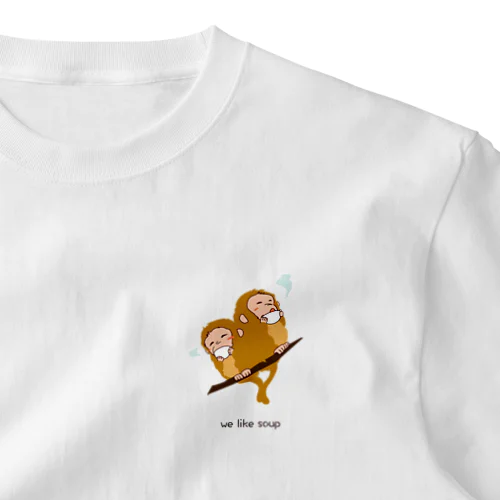 ほっこりサル One Point T-Shirt