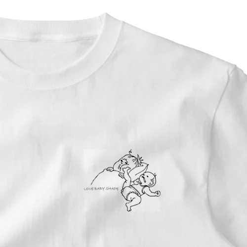 LOVE BABY SHAPE （寝相） One Point T-Shirt