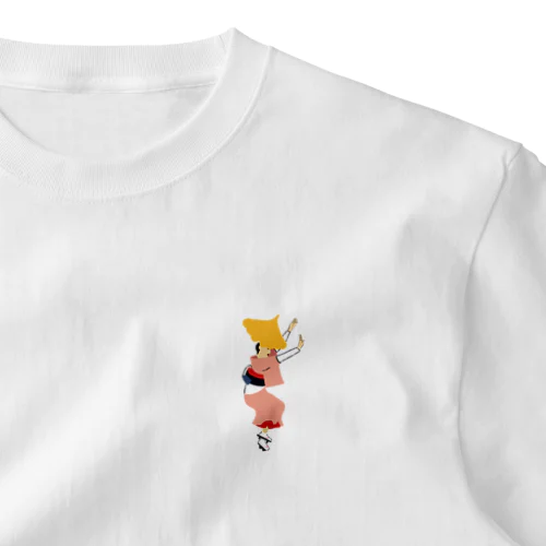 阿波踊りとイチョウ葉っぱ One Point T-Shirt