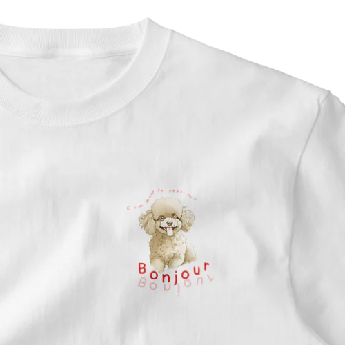 ボンジュドッグred One Point T-Shirt