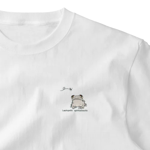 シュモクバエを狙うワンガンオオクサガエル One Point T-Shirt