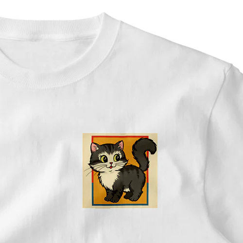 昭和レトロな猫 One Point T-Shirt