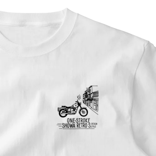 ONE－STROKE  昭和レトロ One Point T-Shirt