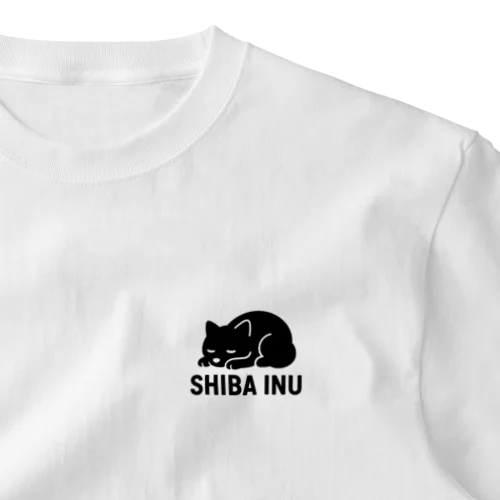 柴犬との静かな時 One Point T-Shirt
