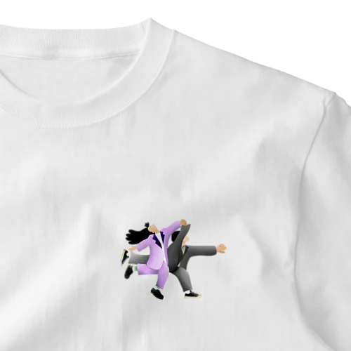 浜辺を走るネコニスズ One Point T-Shirt