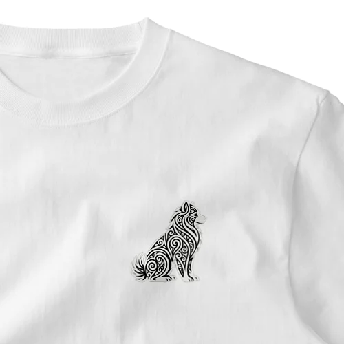 トライバル　サモエド One Point T-Shirt
