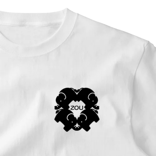 ぞう_ベタ One Point T-Shirt