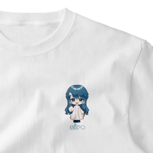 しろT One Point T-Shirt