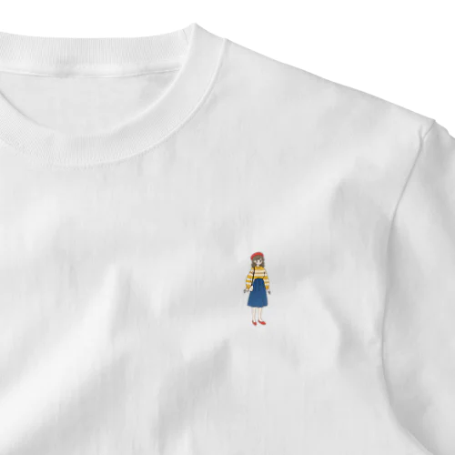 おでかけ女の子 One Point T-Shirt
