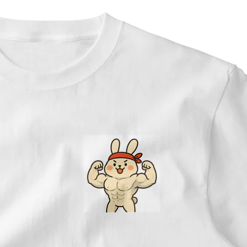 筋肉モリモリうさぎ、見参！ One Point T-Shirt