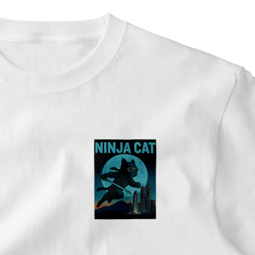 NINJA CAT（1）忍者猫 One Point T-Shirt
