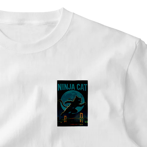 NINJA CAT（2）忍者猫 One Point T-Shirt