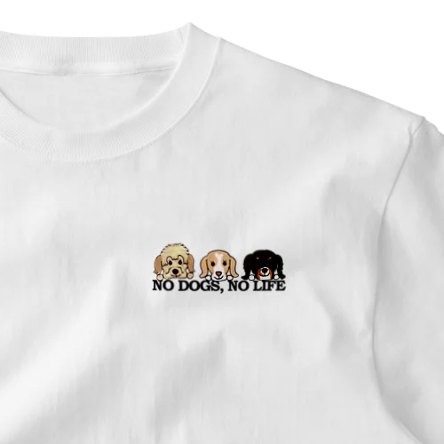 【小梅＆ドレミ＆オハナ】No Dogs,No Life One Point T-Shirt