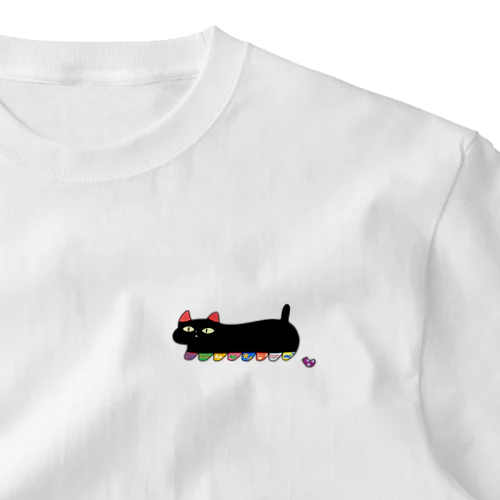 靴下ねこ One Point T-Shirt