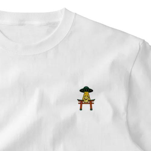 幸運誘拐中 – スペース招き猫Tシャツ One Point T-Shirt