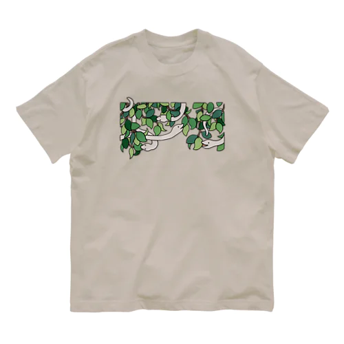 夢の蛇（しろへび） Organic Cotton T-Shirt