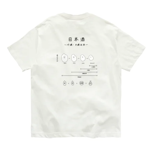 （バックプリント）吟醸・本醸造酒ver Organic Cotton T-Shirt