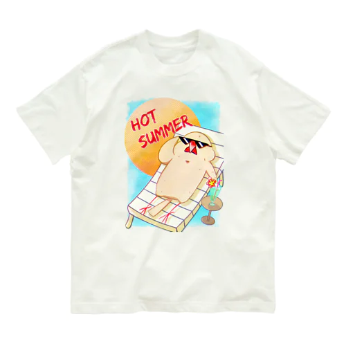 文鳥Tシャツ（HOT SUMMER） Organic Cotton T-Shirt