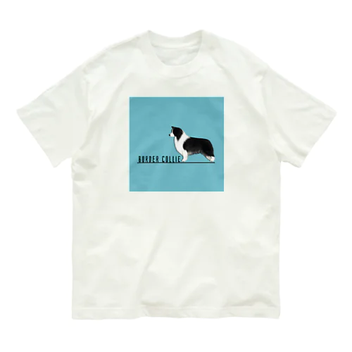 ボーダーコリー　モノクロver Organic Cotton T-Shirt
