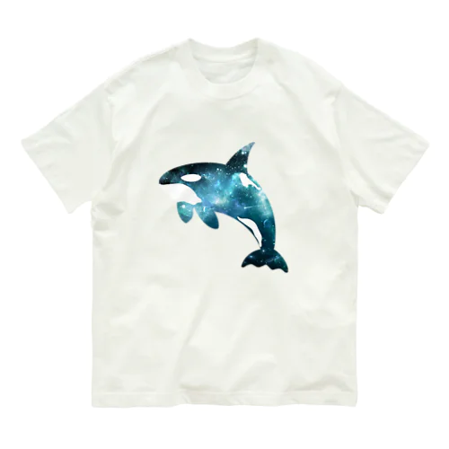 宇宙シャチ Organic Cotton T-Shirt