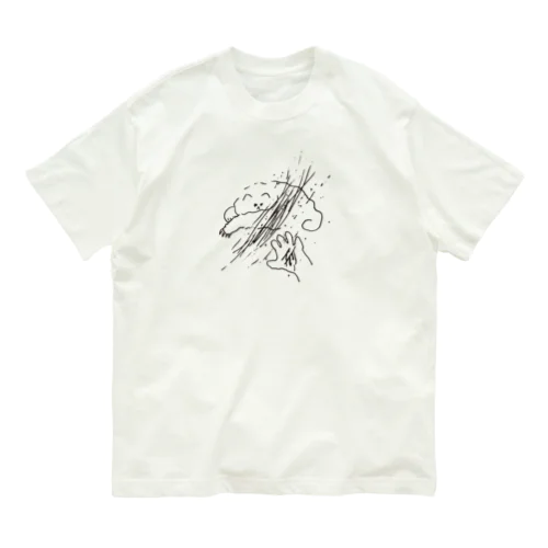 ひっかくねこのTシャツ Organic Cotton T-Shirt