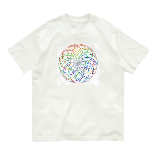 レインボーエターナルライフロータス① Organic Cotton T-Shirt