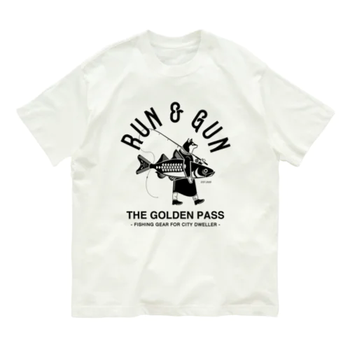 釣り柴犬 Organic Cotton T-Shirt