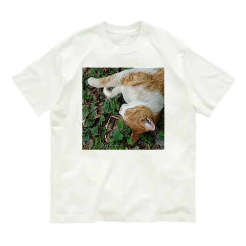 眠れる森の猫 Organic Cotton T-Shirt