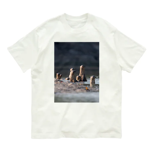 カワウソ、立つ Organic Cotton T-Shirt