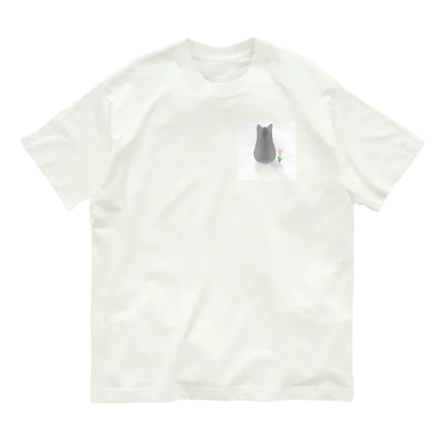 後ろ姿のヌコちゃん Organic Cotton T-Shirt