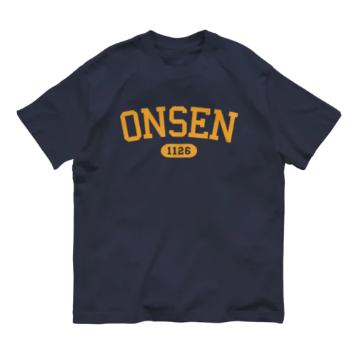 ONSEN 1126 （イエロー） Organic Cotton T-Shirt