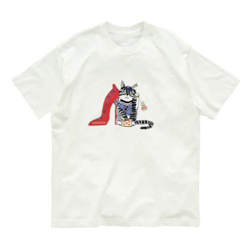 まにきねこ Organic Cotton T-Shirt