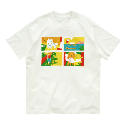 夏のさんぽ犬 Organic Cotton T-Shirt