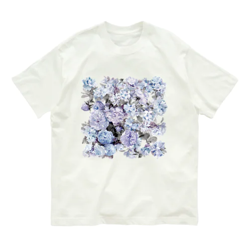 FLOWER BOX(BLUE) Organic Cotton T-Shirt
