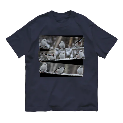 【心とカラダの栄養に】サロベツのシマエナガ Organic Cotton T-Shirt