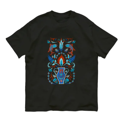 🇹🇷トルコのイズニックタイル【ターコイズ】 Organic Cotton T-Shirt