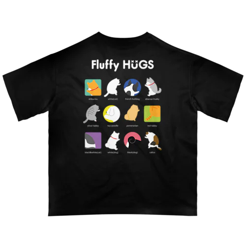 【フラハグ】動物がずらり Oversized T-Shirt