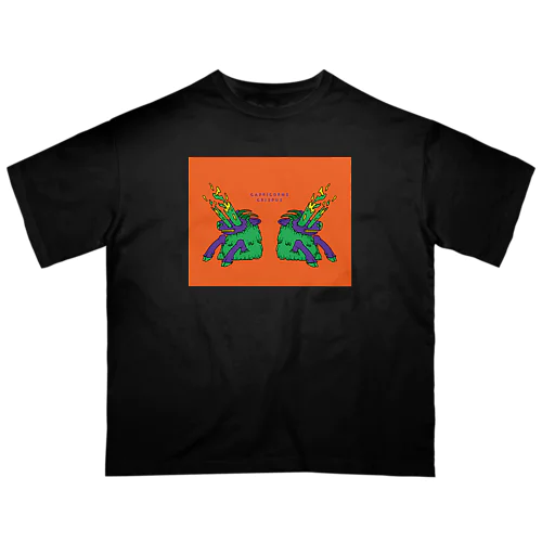 CAPRICORNS SCRIPS / ORANGE  Oversized T-Shirt