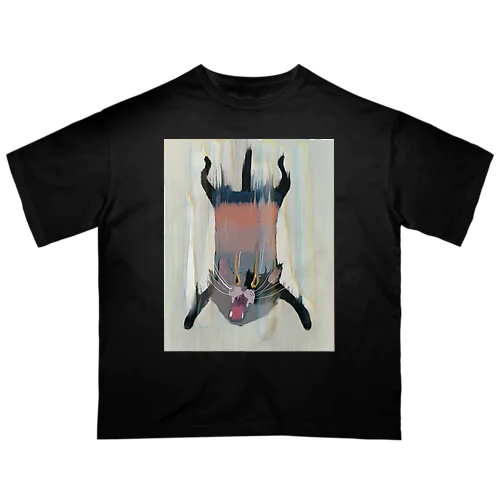 Falling Cat /ロゴなし Oversized T-Shirt