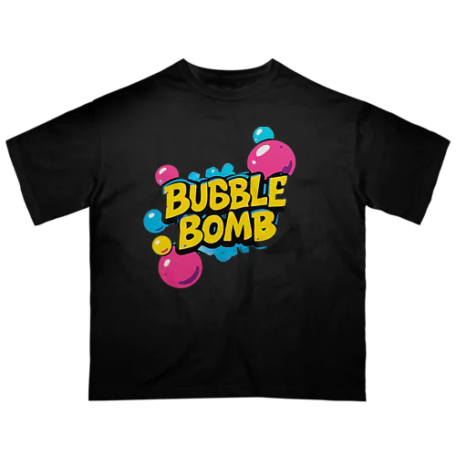 BUBBLE BOMB Graffiti Burst Tee Oversized T-Shirt