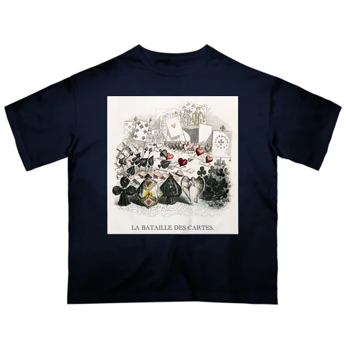 J・J・グランヴィル「もう一つの世界-カードの戦い-」 Oversized T-Shirt
