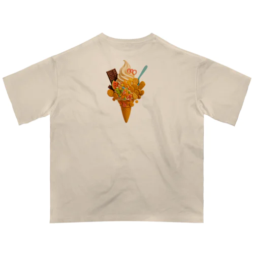 はちゃめちゃソフトクリーム Oversized T-Shirt