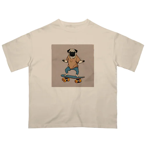 パグスケボ～ Oversized T-Shirt