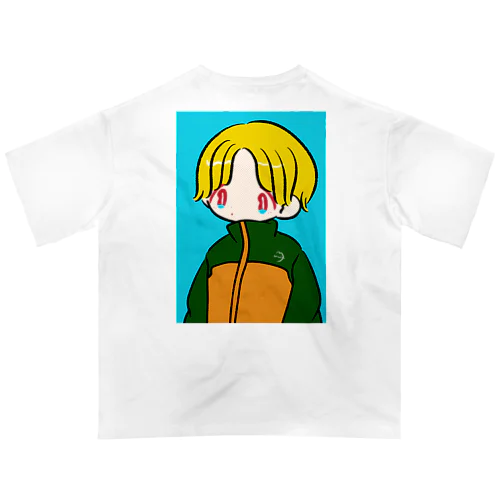 向き合いボーイ（バックプリント） Oversized T-Shirt