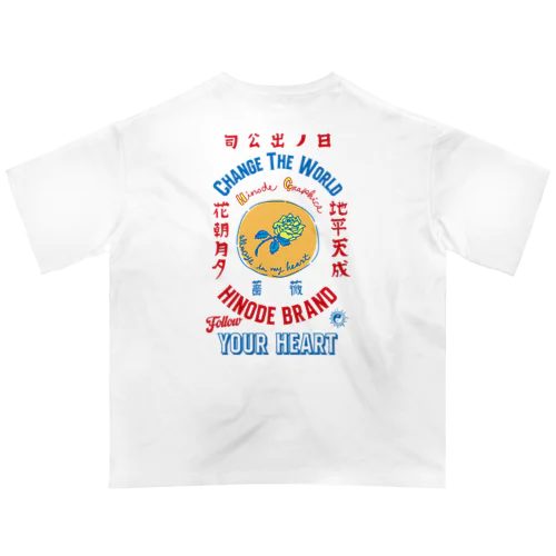 TOKYO「Omiyage」薔薇印 Oversized T-Shirt