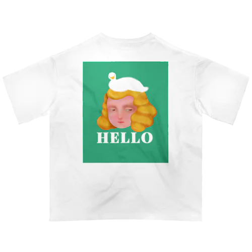 HELLOHELLO背面プリント Oversized T-Shirt