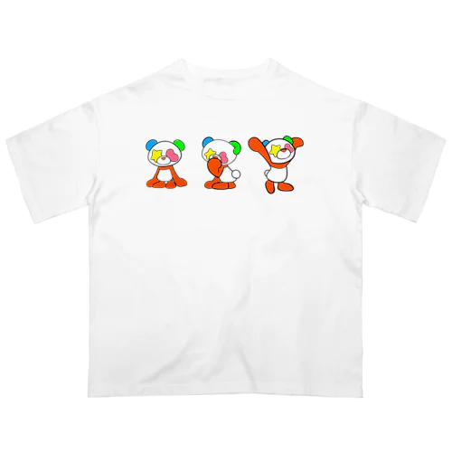 3連ぱんだ Oversized T-Shirt