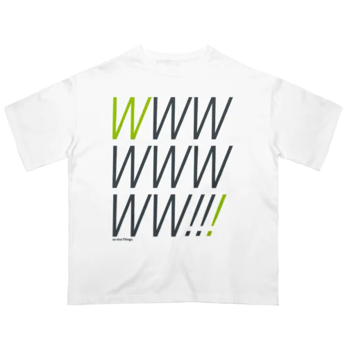 草T（ダークグレーテキスト） Oversized T-Shirt