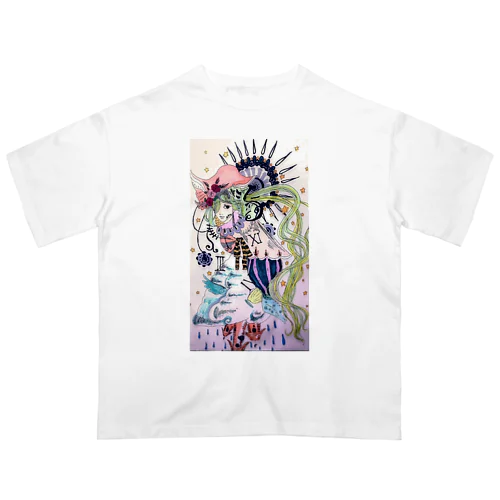 回転反転 Oversized T-Shirt